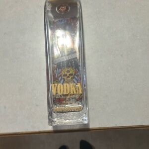 Ed Hardy by Christian Audigier empty vodka glass bottle